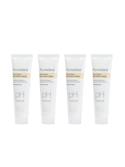 

Acnedew Set Of 4 Anti Acne & Anti Pimple Cream, Na