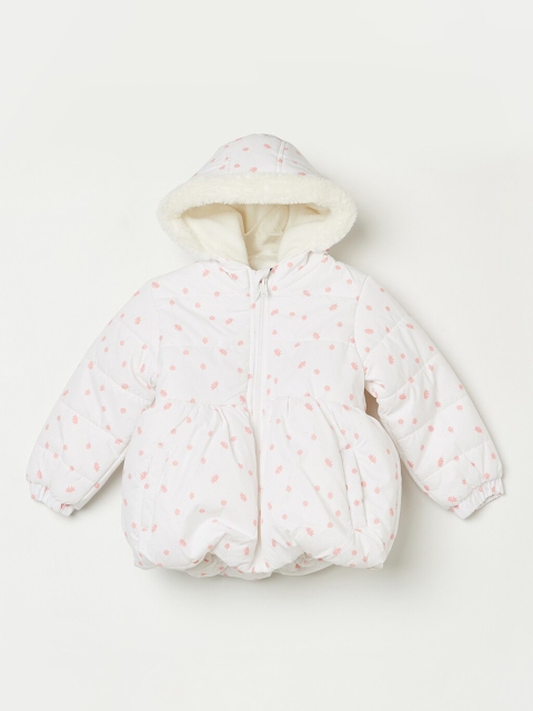 

Juniors by Lifestyle Girls Grey Lightweight Crop Puffer Jacket with Embroidered