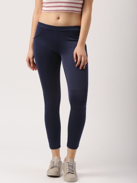 

DressBerry Navy Ankle-Length Jeggings, Navy blue