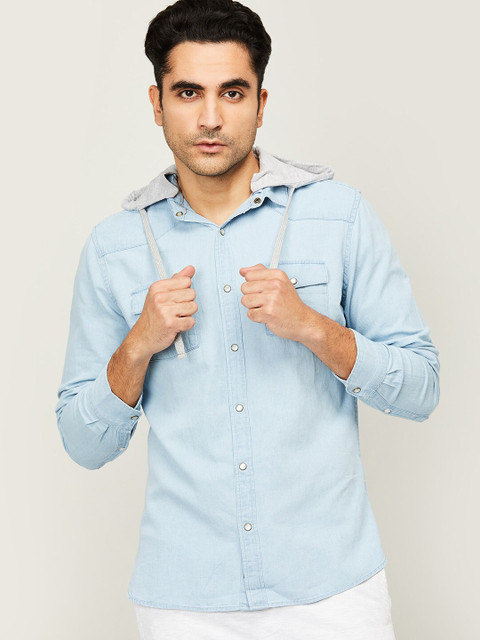 

Fame Forever by Lifestyle Men Blue Casual Shirt
