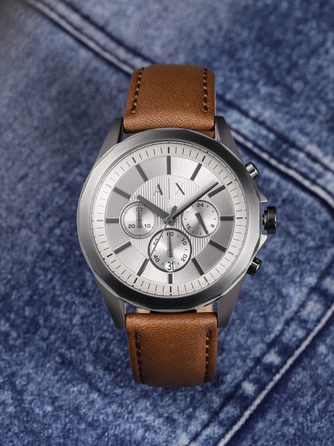 

Armani Exchange Men Silver Analogue Watch AX2605, Grey