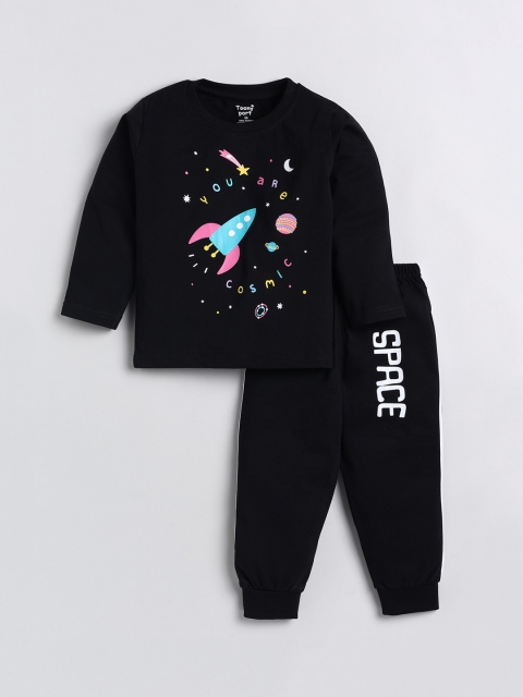 

Toonyport Boys Printed Cotton Co-Ords, Black