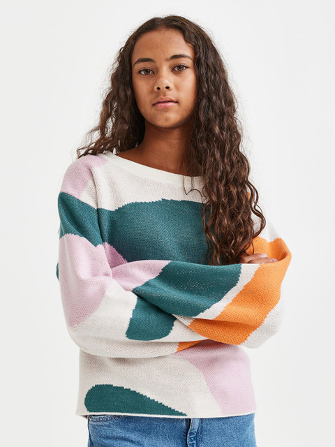 

H&M Girls Oversized jumper, White