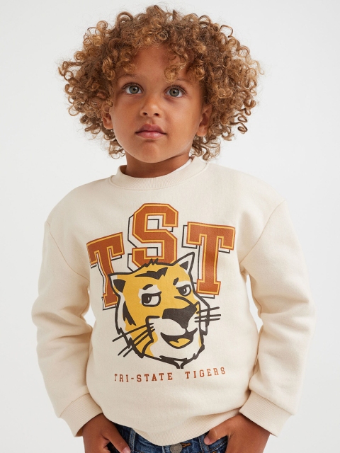 

H&M Boys Printed Sweatshirt, White