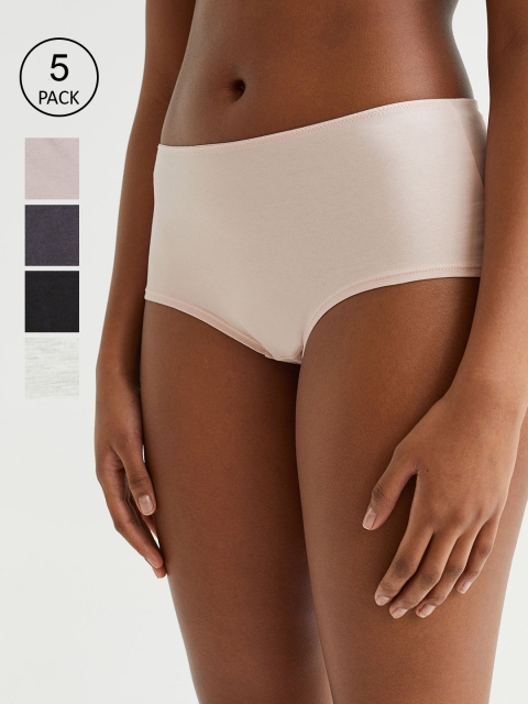 

H&M Women 5-pack hipster briefs, Beige