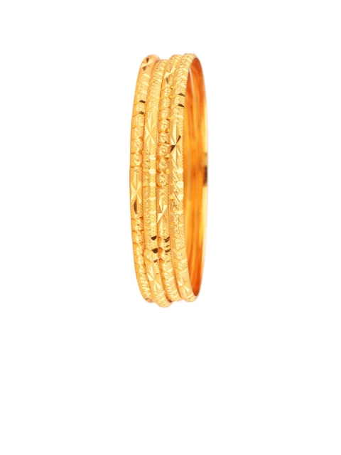 

Efulgenz Gold-Plated Designer Bangle Set