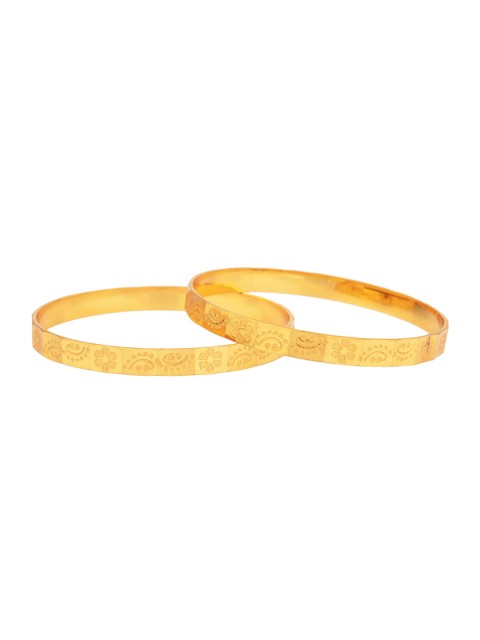

Efulgenz Set Of 2 Gold-Plated Bangles