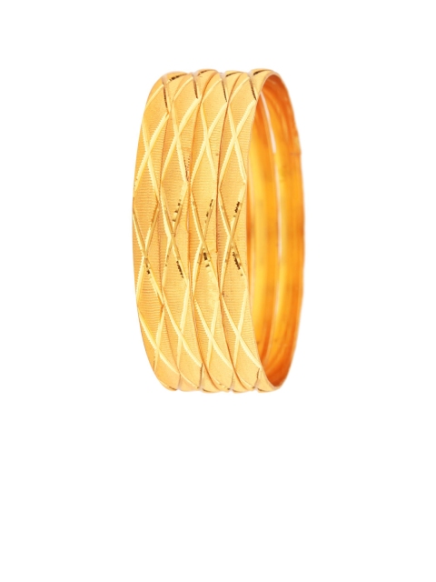 

Efulgenz Set Of 4 Gold-Plated Bangles