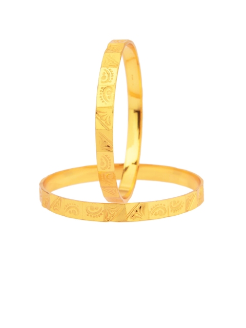 

Efulgenz Set Of 2 Gold-Toned Bangle