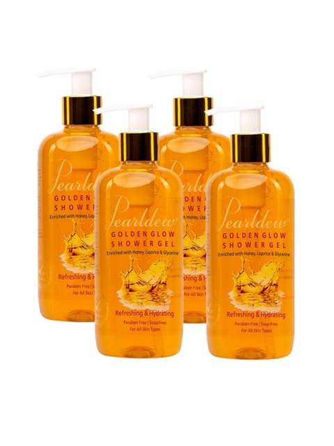 

Pearldew Set Of 4 Golden Glow Refreshing & Hydrating Shower Gel, Na