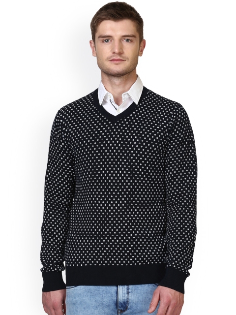 

Parx Men Black Self-Design Sweater