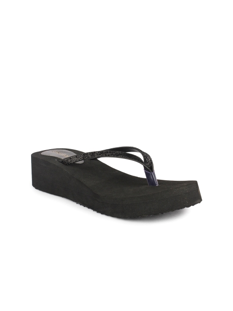 

Shoetopia Women Black Comfort Heels