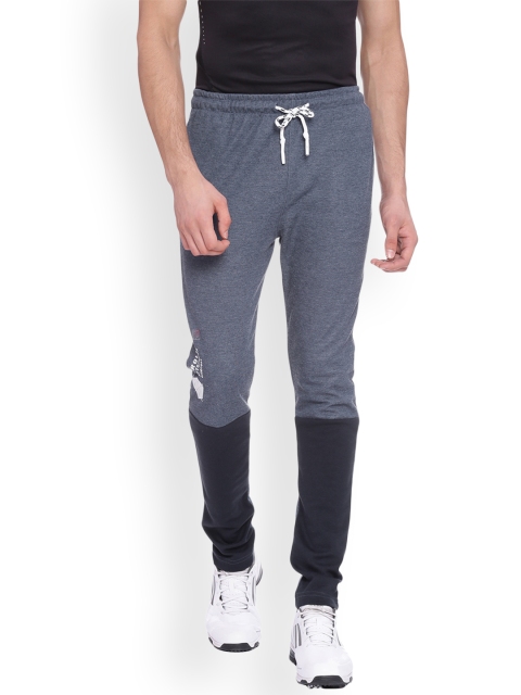 Proline Men Navy Blue & Grey Slim Fit Colourblocked Track Pants available at myntra for Rs.549
