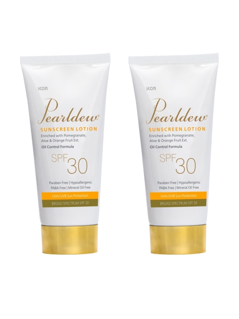 

Pearldew Set Of 2 Sunscreen Lotion SPF 30 50 ml Each, Na