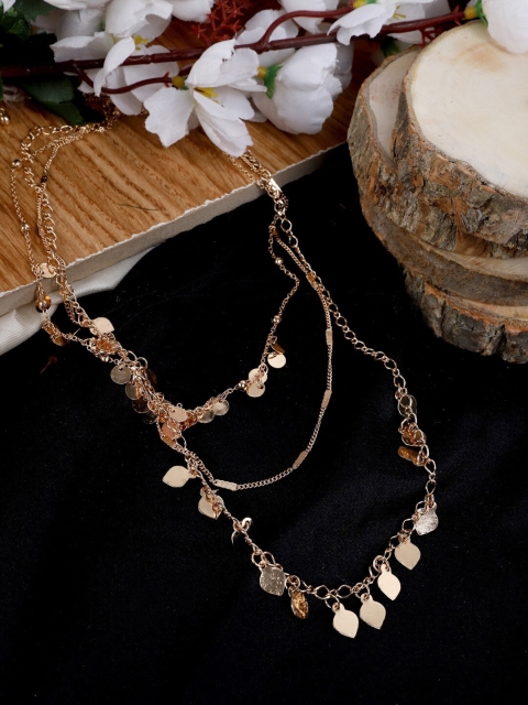 

Madame Rose Gold Rose Gold-Plated Layered Necklace