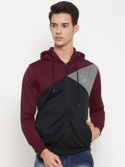 

Proline Active Men Maroon Colourblocked Sporty Jacket