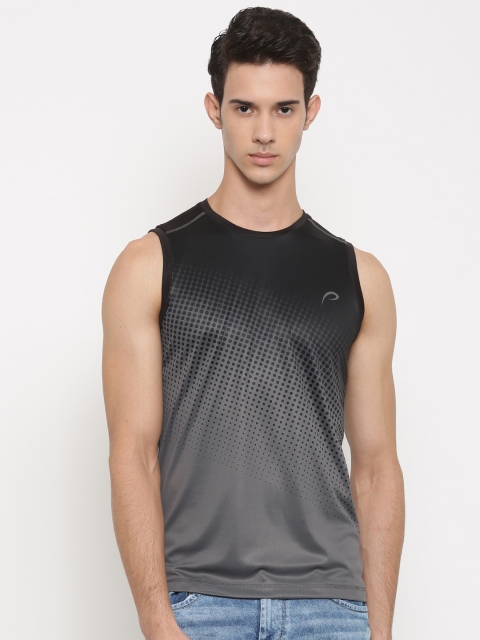 

Proline Active Men Black Printed Round Neck T-shirt