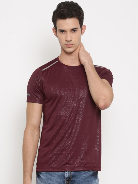 

Proline Active Men Maroon Printed T-shirt