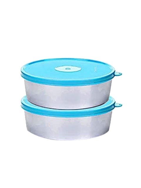 

SignoraWare Set Of 2 Blue Solid Food Container With Lid