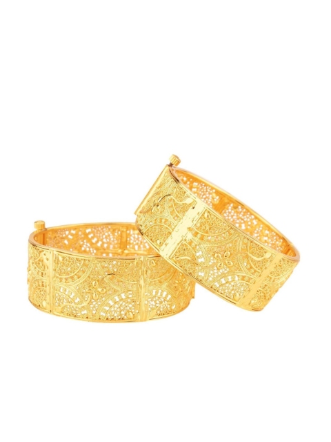 

Efulgenz Set of 2 Gold-Plated Bracelet Bangles