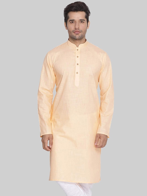 

ROYAL KURTA Men Beige Long Cotton Kurta