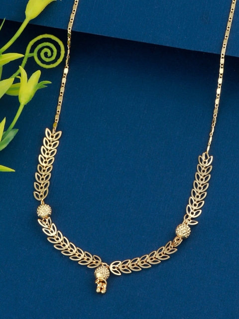 

Silver Shine Gold-Plated Gold-Toned Mangalsutra
