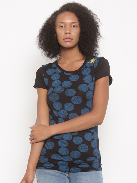 

Converse Women Black Printed Round Neck T-shirt