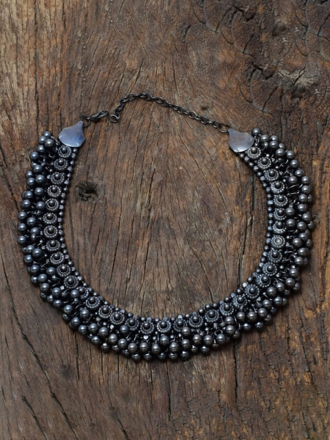 

Krelin Women Oxidised Silver Jewellery Set