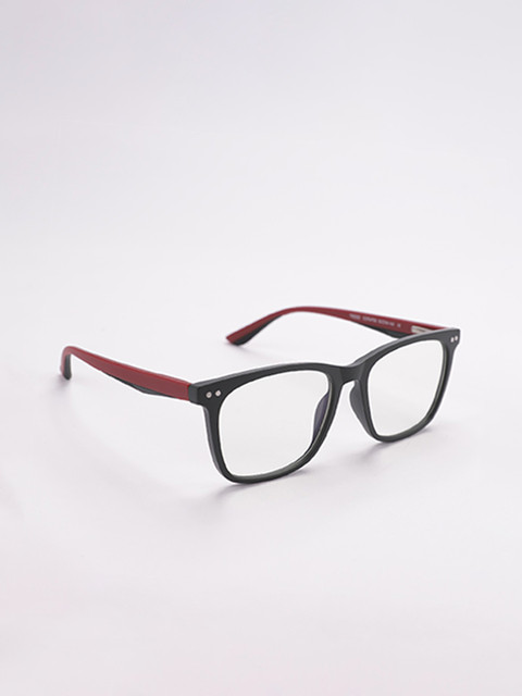 

Intellilens Unisex Transparent & Maroon Computer Glasses Full Rim Square Frame