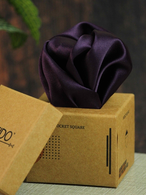 

Tossido Men Purple Solid Pocket Square