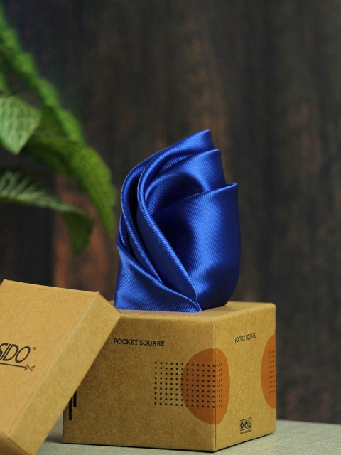 

Tossido Men Blue Solid Pocket Squares
