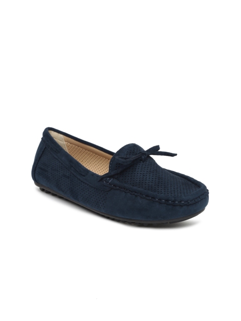 

Ginger by Lifestyle Women Navy Perforated Flat Shoes, Navy blue