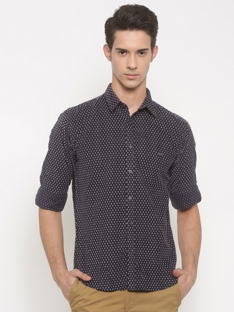

V Dot by Van Heusen Men Purple Slim Fit Printed Casual Shirt