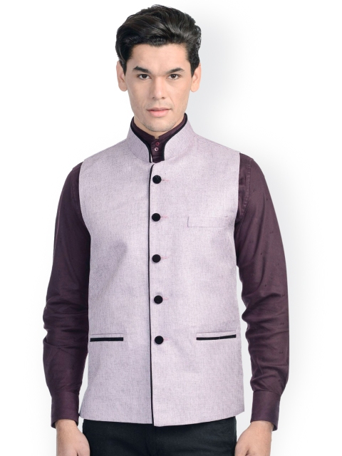 

Wintage Lavender Bandhgala Nehru Jacket