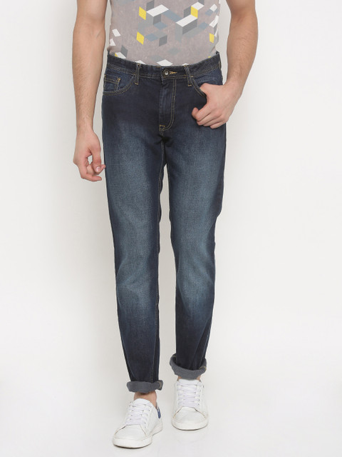 

V Dot by Van Heusen Men Blue Jazz Regular Fit Mid-Rise Clean Look Jeans