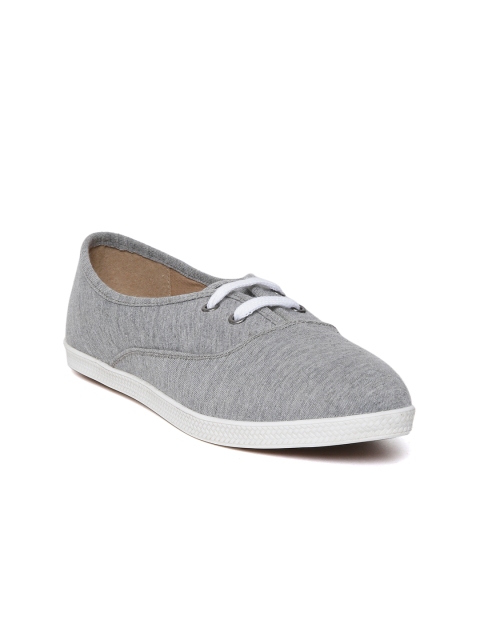 

Carlton London Women Grey Melange Sneakers