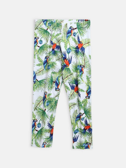 

Hopscotch Girls Off White Printed Legging