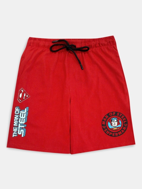 

Hopscotch Boys Red Cotton Shorts