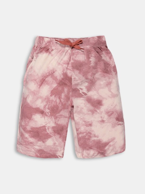 

Hopscotch Boys White Tie and Dye Pure Cotton Shorts