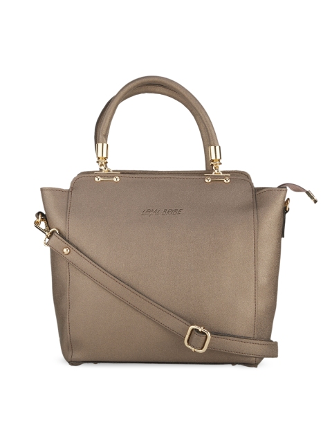 

LEGAL BRIBE Copper-Toned Swagger Handheld Bag