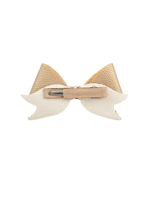 

Aye Candy Girls Gold-Toned & Red Tulip Bow Alligator Hair Clip