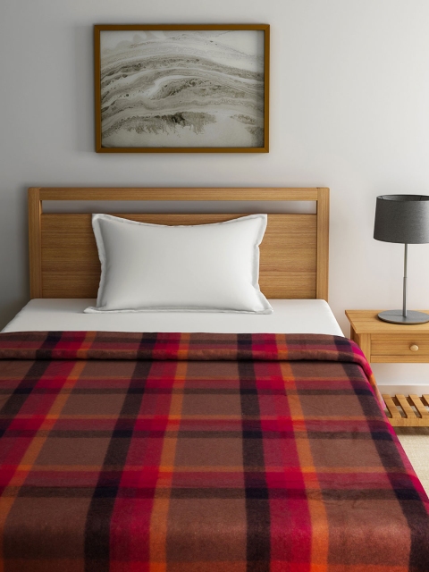 

Raymond Home Red & Black Checked Heavy Winters Single Blanket