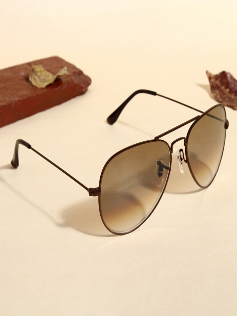 

RESIST EYEWEAR Unisex Aviator Sunglasse &UV Protected Lens AIRCRAFTS SILVER BLACK DC BROWN