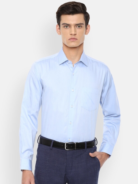 

Van Heusen Men Blue Pure Cotton Formal Shirt