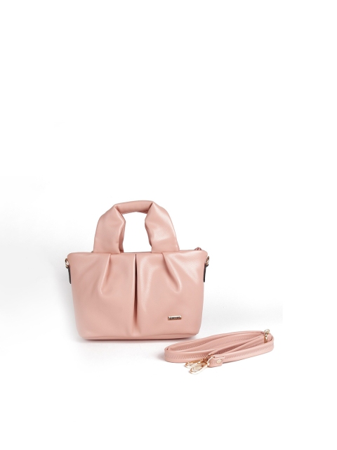 

ODETTE Women Pink PU Structured Handheld Bag