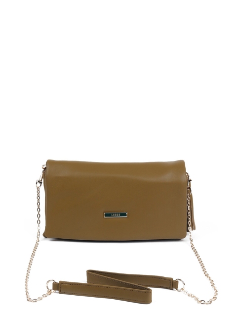 

ODETTE Olive Green Foldover Clutch