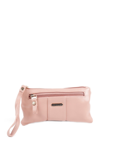 

ODETTE Peach-Coloured Foldover Clutch