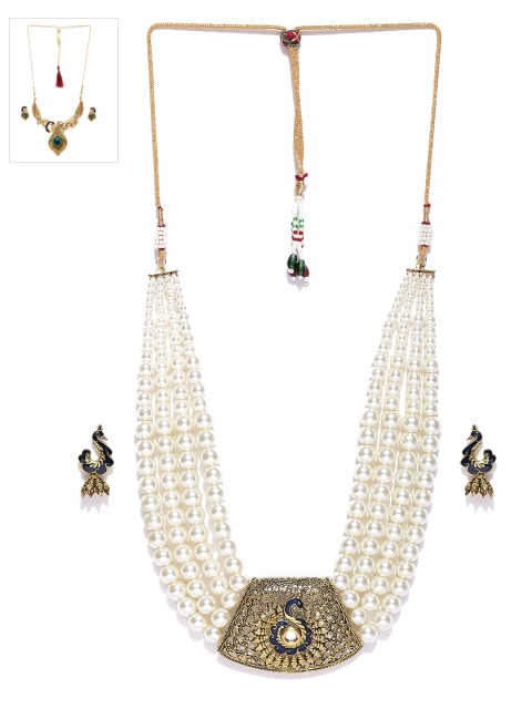 

Zaveri Pearls Set of 2 Jewellery Sets, Gold