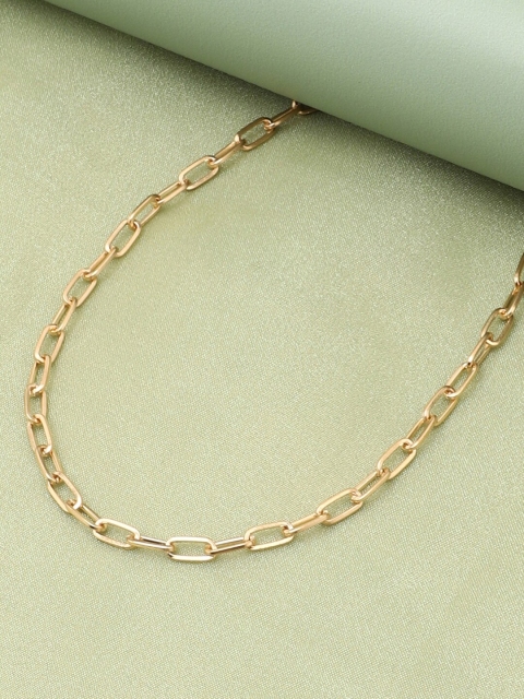

SOHI Women Gold-Toned Gold-Plated Chain