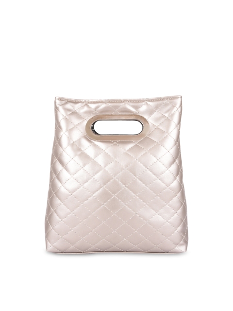 

Anekaant Gold-Toned Solid Handheld Bag